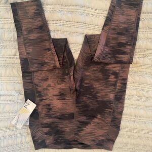Zella Black and Brown Leggings
